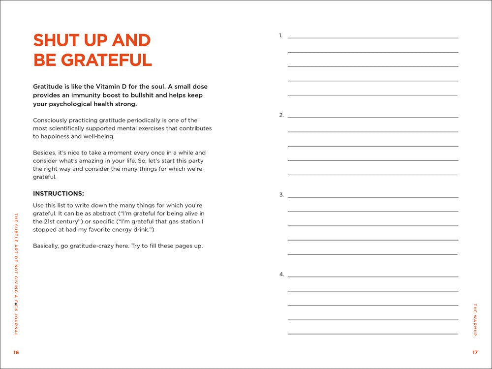 The Subtle Art of Not Giving a F*ck Journal: An Interactive Journal based on the New York Times Bestselling Self-Help Book