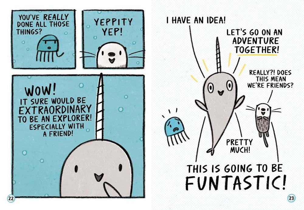 Narwhal's Otter Friend (A Narwhal and Jelly Book #4)