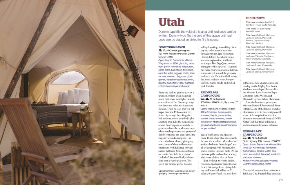 50 States, 500 Campgrounds: Where to Go, When to Go, What to See, What to Do (5,000 Ideas)