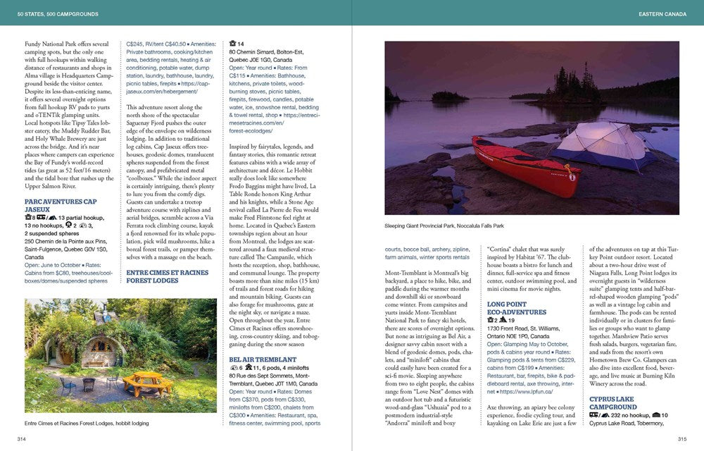 50 States, 500 Campgrounds: Where to Go, When to Go, What to See, What to Do (5,000 Ideas)