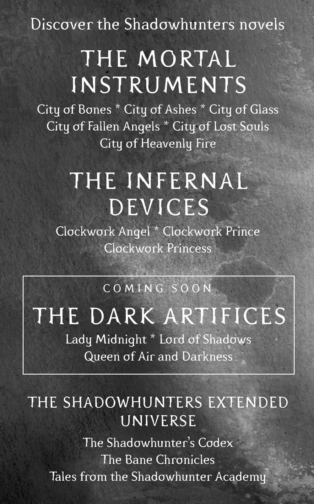 City of Bones (The Mortal Instruments)