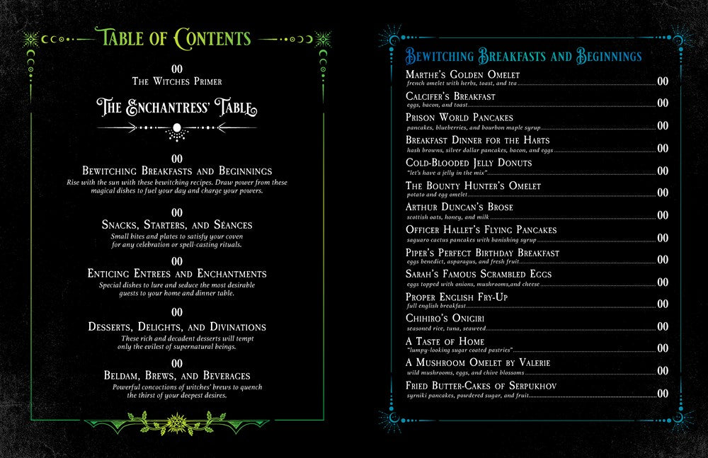 The Witch's Cookbook: Enchanting Recipes Inspired by Hocus Pocus, Bewitched, Harry Potter, Charmed, Wicked, Sabrina, and More! (Magical Cookbooks)
