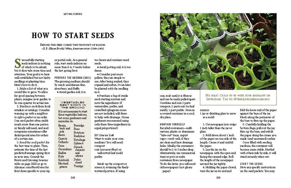The Old Farmer's Almanac Vegetable Gardener's Handbook: Essential Step-by-Step Advice for Growing Vegetables and Achieving Success