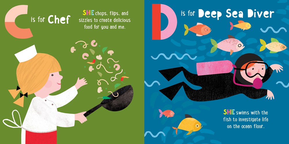 ABC for Me: ABC What Can She Be?: Girls can be anything they want to be, from A to Z (Volume 5)