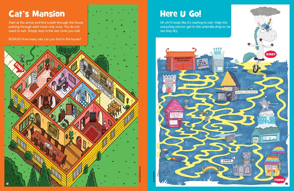 Jumbo Book of Amazing Mazes: Maze Puzzle Book for Kids Packed with Over 175 Puzzles, Code-Word Mazes, Quiz Mazes and Logic Games for Kids 6 and Up