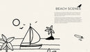 15-Minute Ink Landscapes: Simple, Striking, Soothing Lineart of Forests, Mountains, Beaches and More