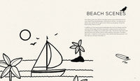 15-Minute Ink Landscapes: Simple, Striking, Soothing Lineart of Forests, Mountains, Beaches and More