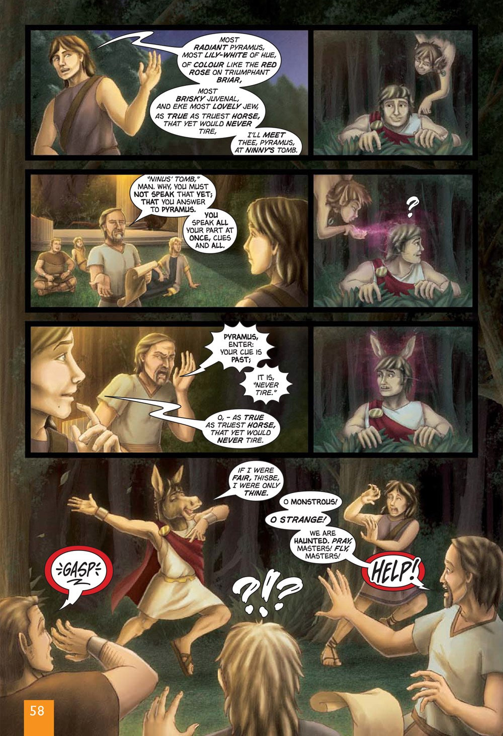 A Midsummer Night's Dream The Graphic Novel: Original Text (Classical Comics)